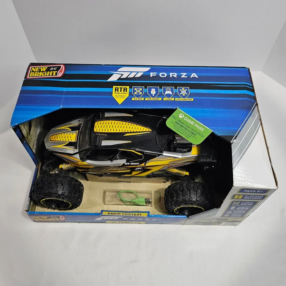 New Bright Forza Funco F9 RC Truck 1:14 Scale 4WD 2.4GHz yellow & black